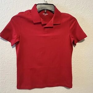 Old Navy Vibrant Red Collared Shirt School Uniform Kids
